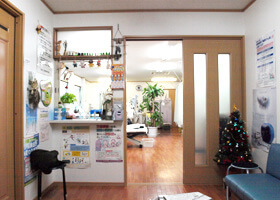 うしき接骨院の待合室